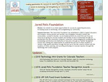 Tablet Screenshot of jaredpolisfoundation.org